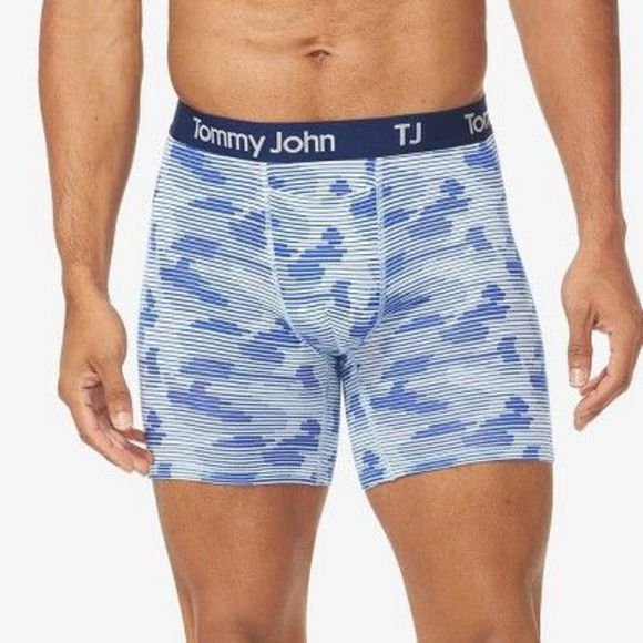 TJ | Tommy John Men's Camo Print 6'' Boxer Briefs 2pk - Linear Camo/Mazarin - Picture 4 of 5